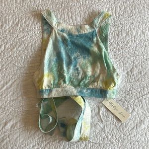 Sky to Moon High Neck Cropped Top with open back